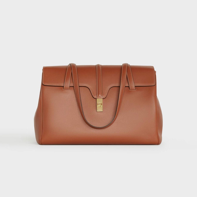 9a+ celine sixteen large soft smooth calfskin tote bag